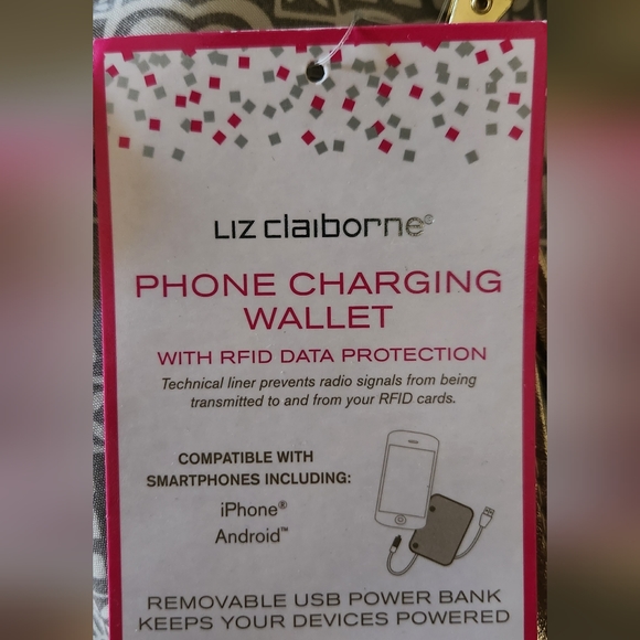 Liz Claiborne charging wallet - Picture 1 of 8